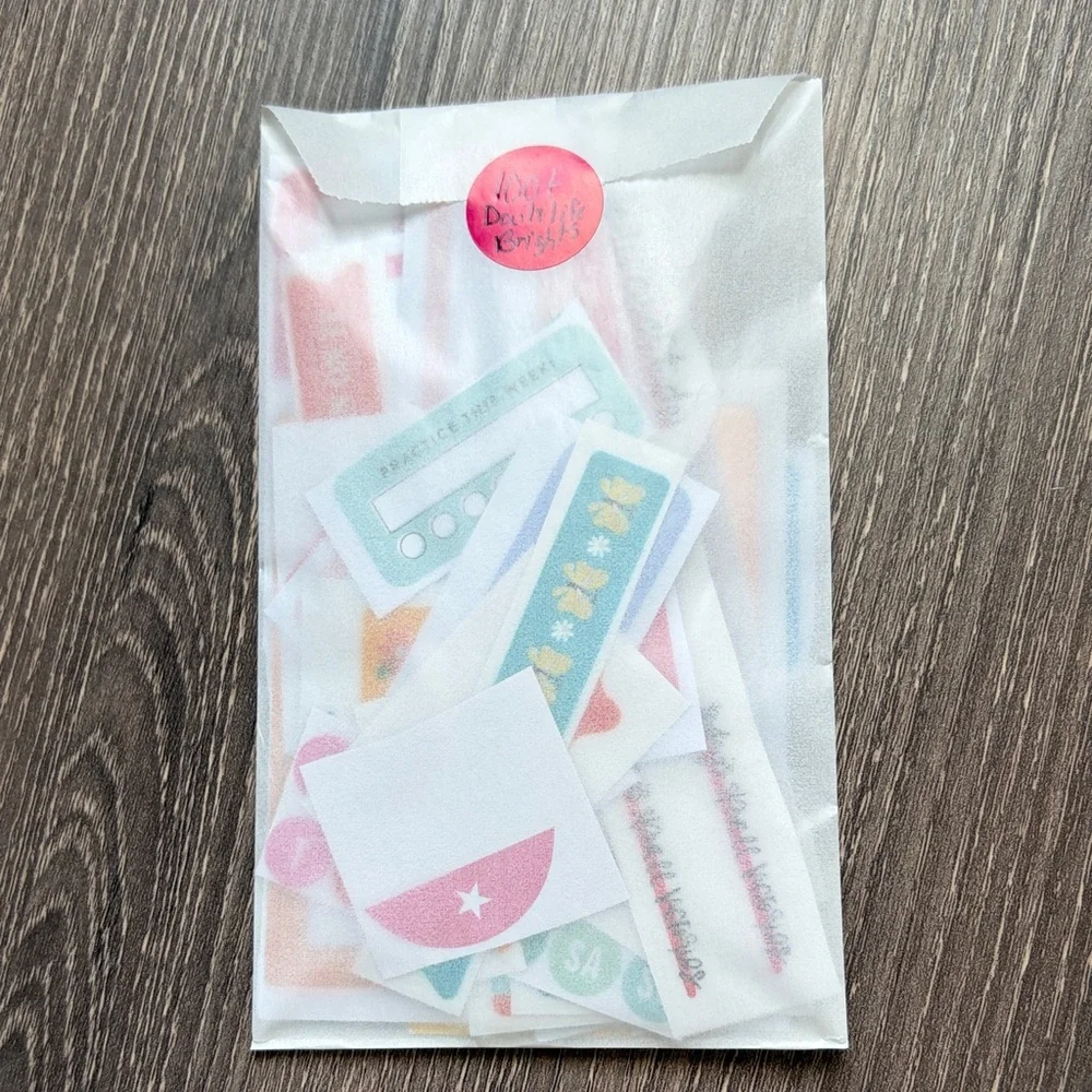 ❤️$4 Vibrant Not So Mystery Happy Planner Sticker Set